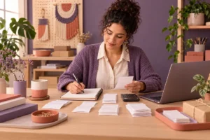 DASN-SIMEI: mesa de trabalho com calculadora e registros organizados
